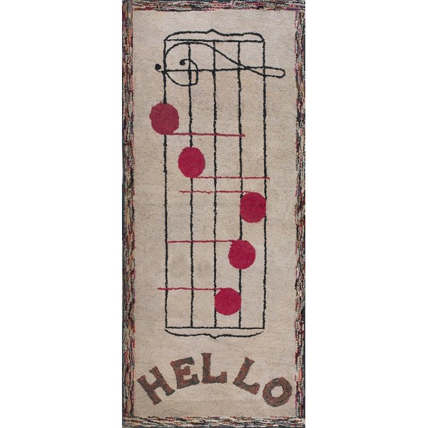 Early 20th Century American Hooked Rug 