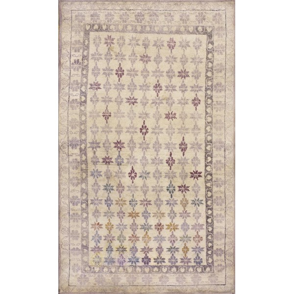 Early 20th Century Indian Cotton Agra Carpet 