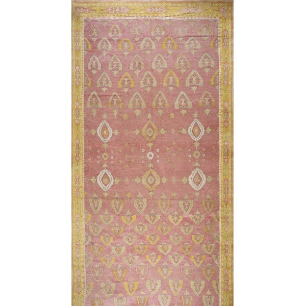 Early 20th Century Indian Cotton Agra Carpet