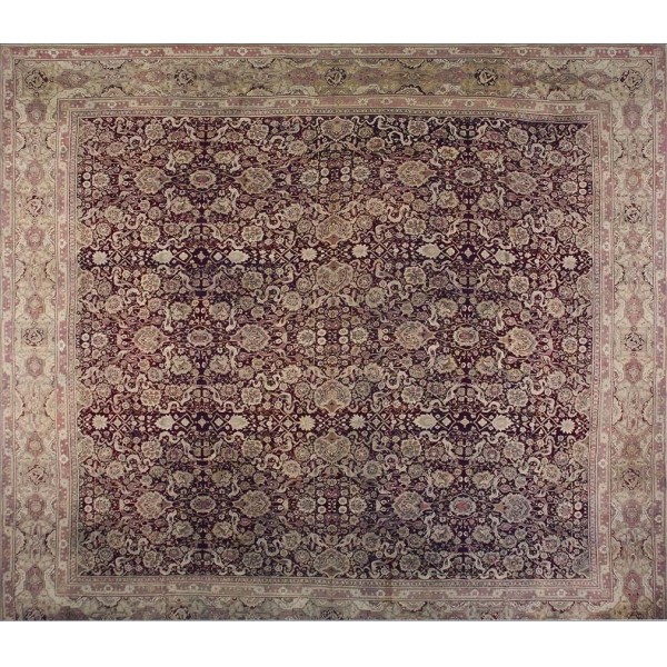 Mid 19th Century Indian Agra Carpet