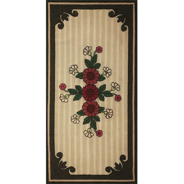 American Hooked Rug #17739