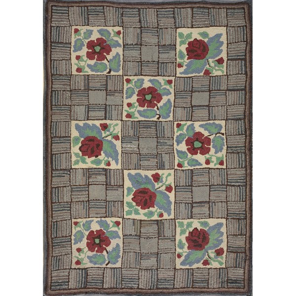 American Hooked Rug #17885