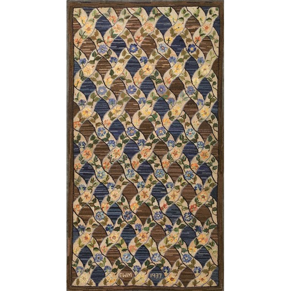 American Hooked Rug #19235