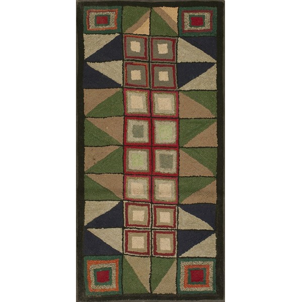 American Hooked Rug #17167