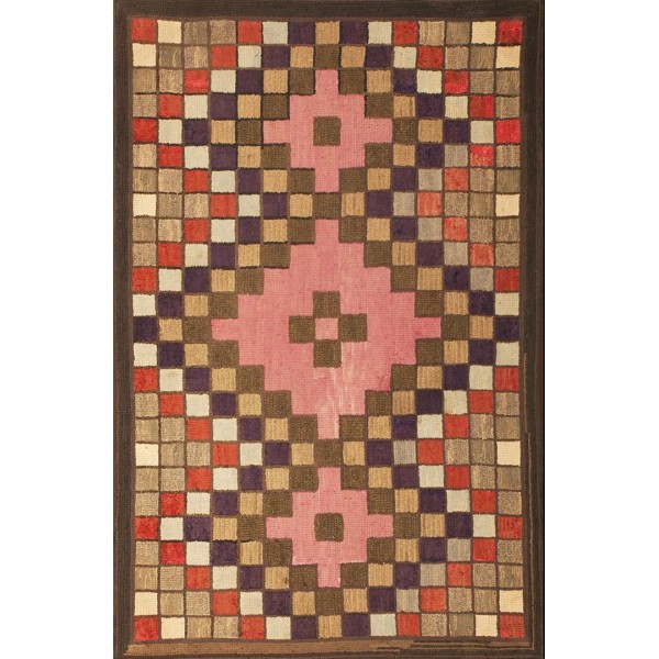 American Hooked Rug #17197