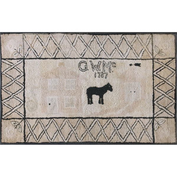 American Hooked Rug #17310