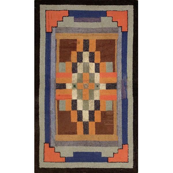 American Hooked Rug #17439