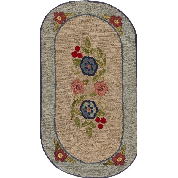 American Hooked Rug #17559