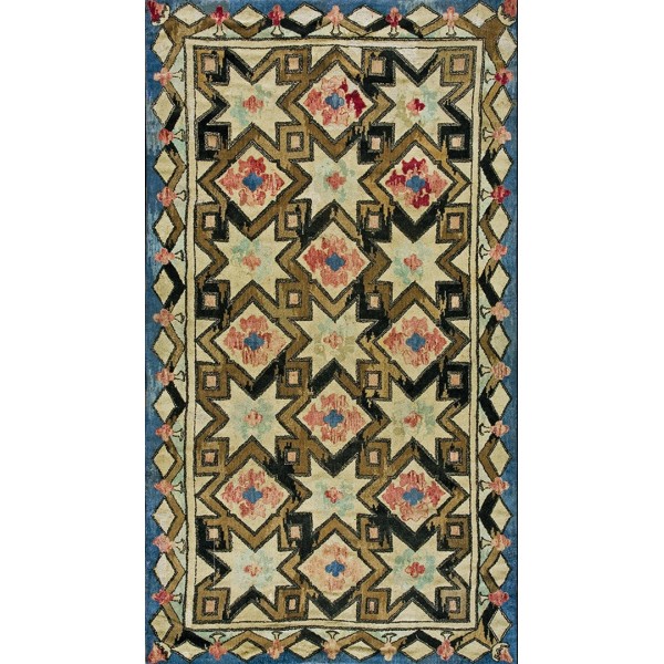 American Hooked Rug #17599