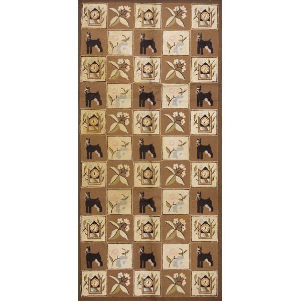 American Hooked Rug #17619