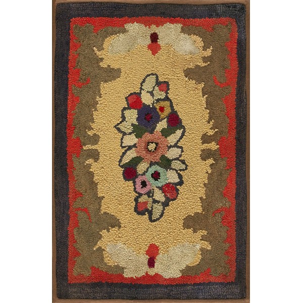 American Hooked Rug #17638