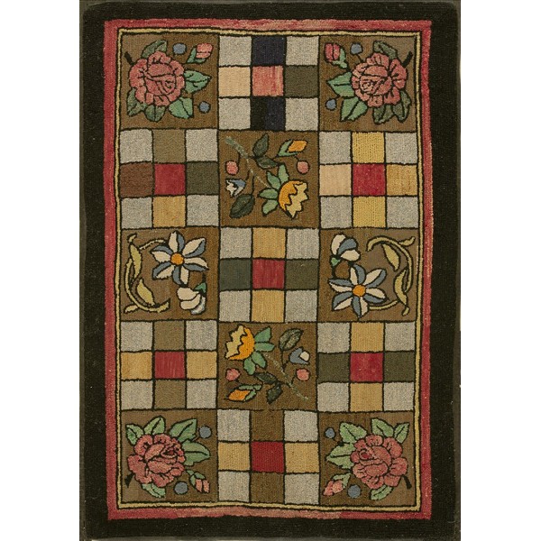 American Hooked Rug #17658