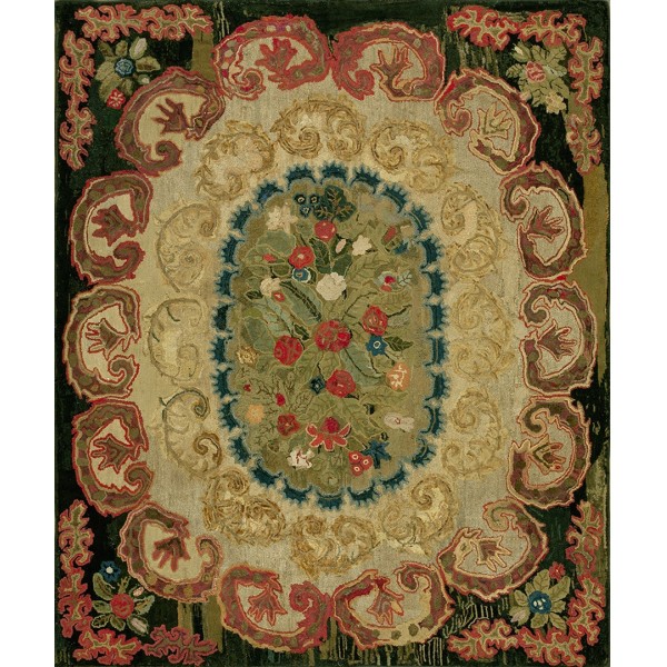 American Hooked Rug #18367