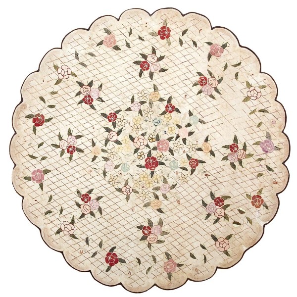 Early 20th Century Round American Hooked Rug