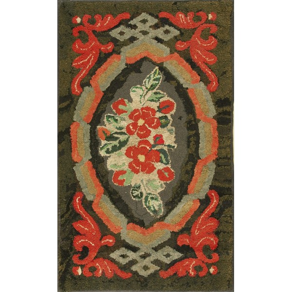 American Hooked Rug #18695