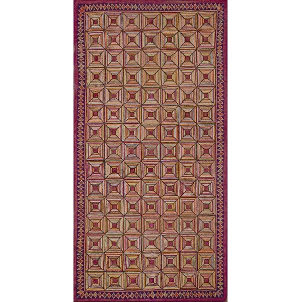 American Hooked Rug #19709