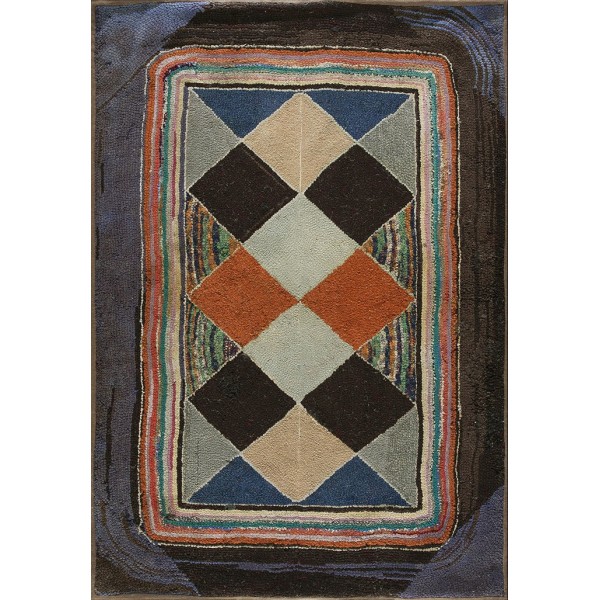 American Hooked Rug #20474