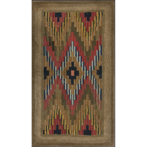 Early 20th Century American Hooked Rug 