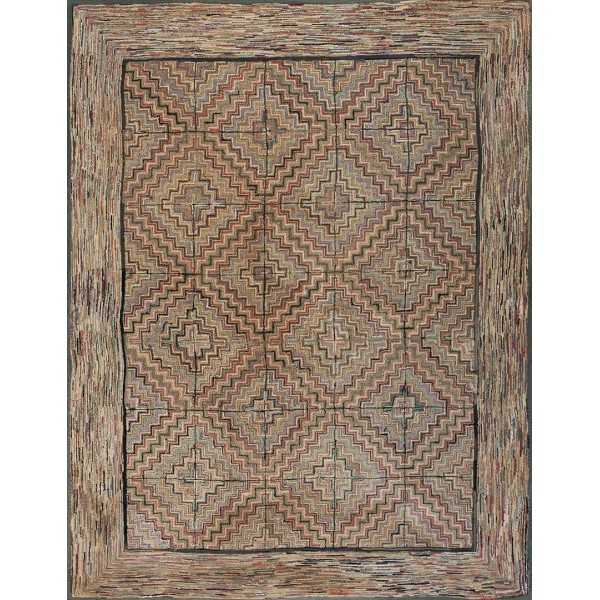 Early 20th Century American Hooked Rug