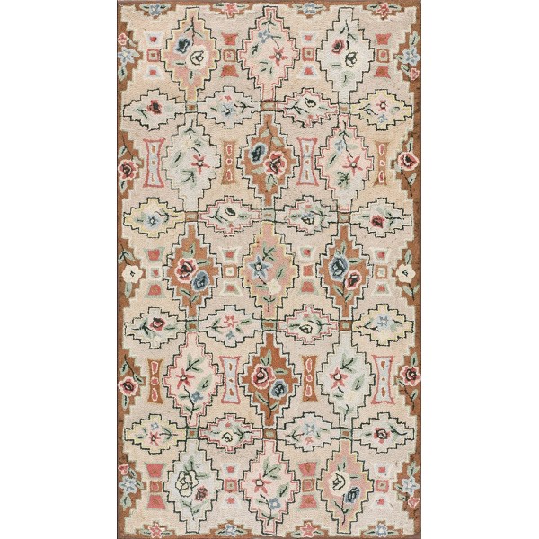 1930s American Hooked Rug 