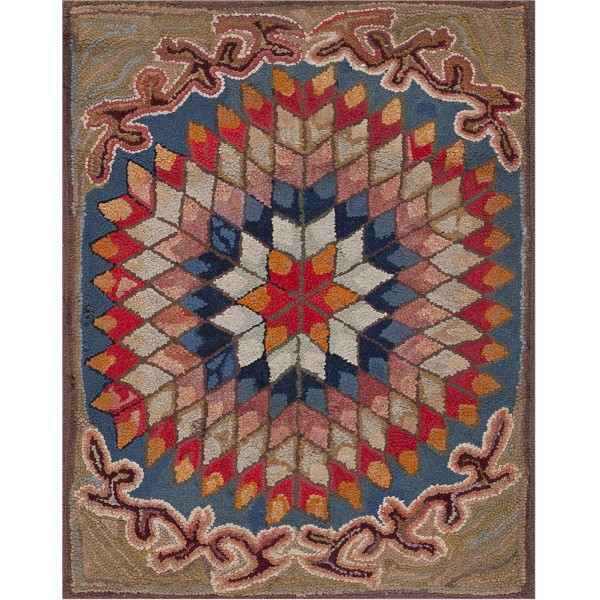 Late 19th Century American Hooked Rug