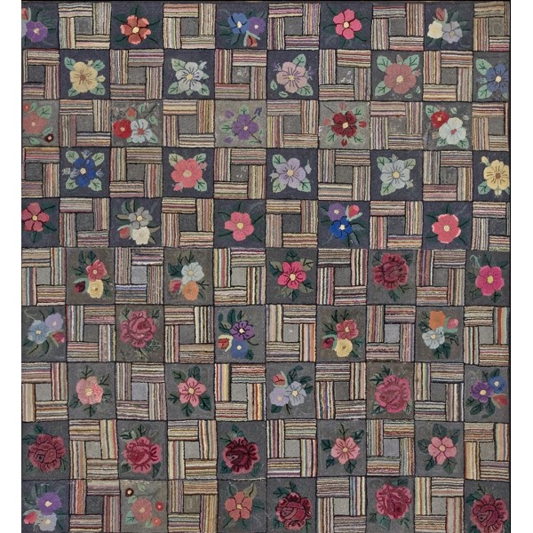 American Hooked Rug #18365