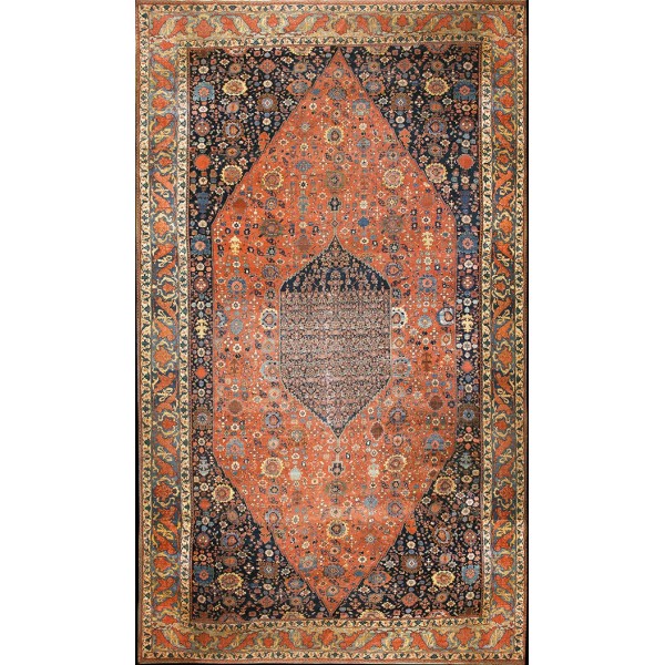 19th Century W. Persian Bijar Carpet