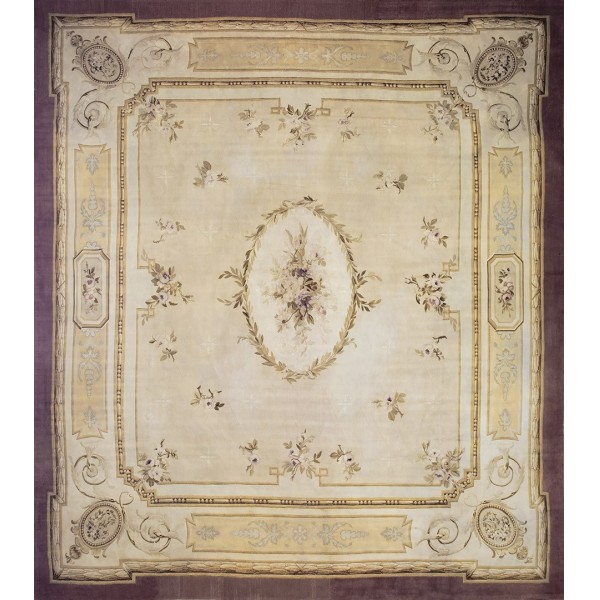 Late 19th Century French Aubusson Carpet