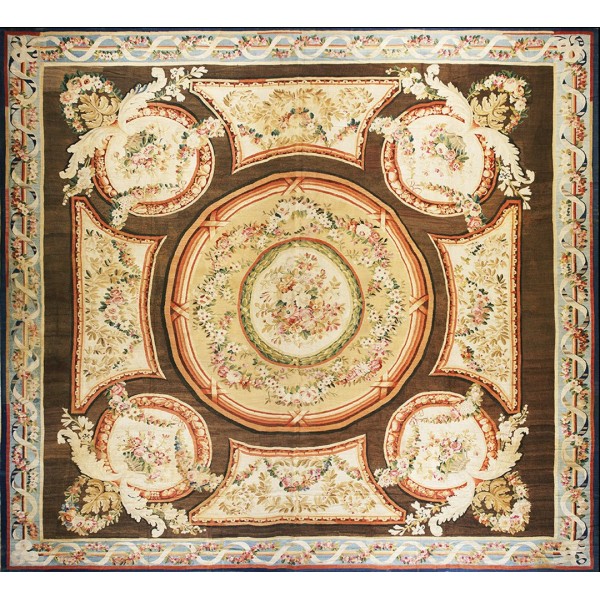 18th Century French Louis XVI Period Aubusson Carpet 