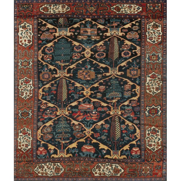 Early 20th Century S. Persian Bakhtiari Garden Carpet 