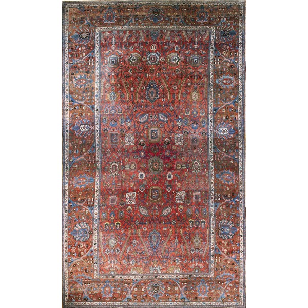 19th Century W. Persian Bijar Carpet 