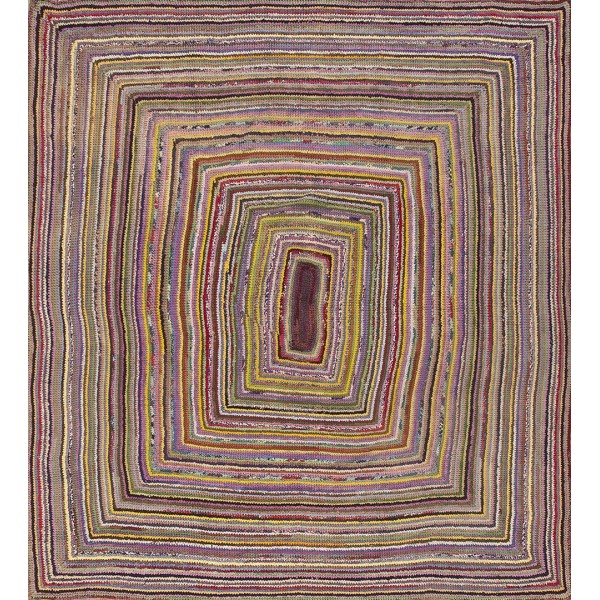 1930s American Braided Carpet 