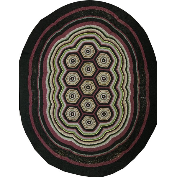 1930s American Crochet Rug 