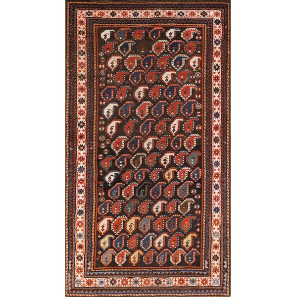 Late 19th Century Caucasian Karabagh Paisley Carpet