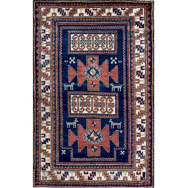 Early 20th Century Caucasian Kazak Carpet 