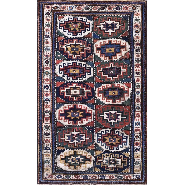 19th Century Caucasian Kazak Carpet 