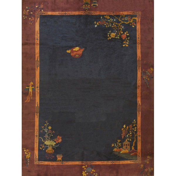 1920s Chinese Art Deco Carpet 