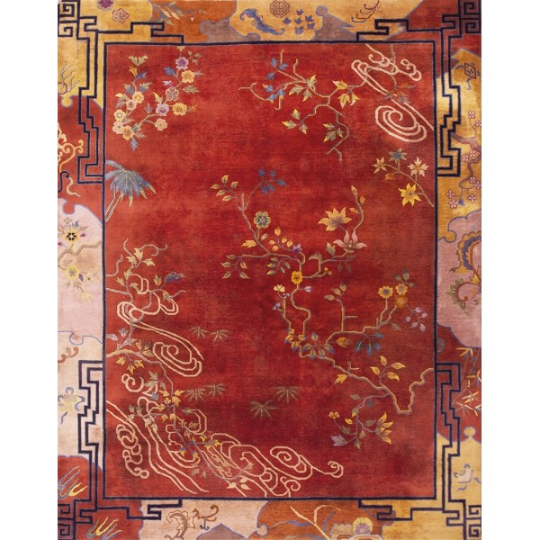 1920s Chinese Art Deco Carpet 