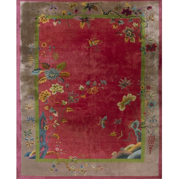 1920s Chinese Art Deco Carpet by Nichols Workshop