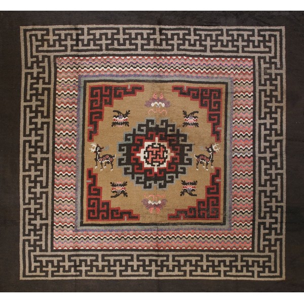 Early 20th Century N. Chinese Mongolian Carpet 