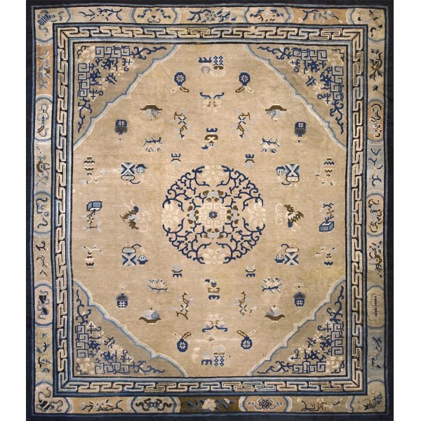 19th Century W. Chinese Ningxia Carpet