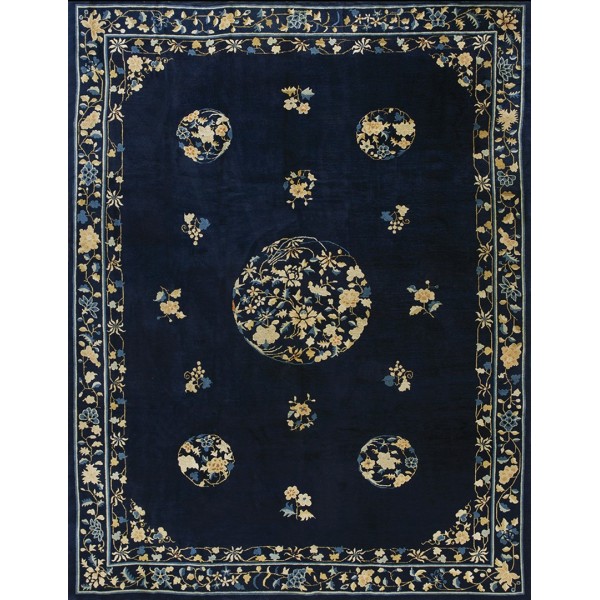 Early 20th Century Chinese Peking Carpet 