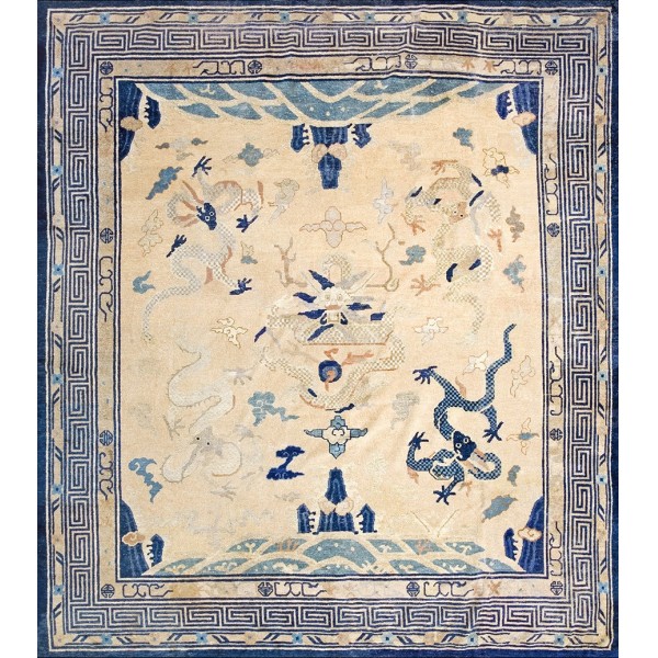 19th Century Chinese Peking Dragon Carpet