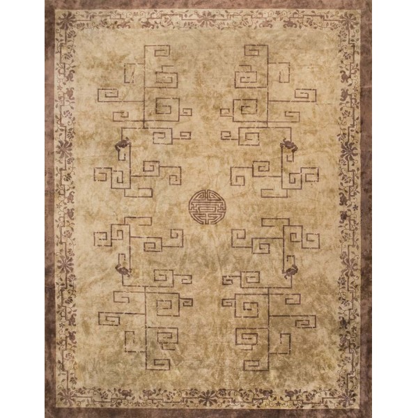 Early 20th Century Chinese Peking Carpet