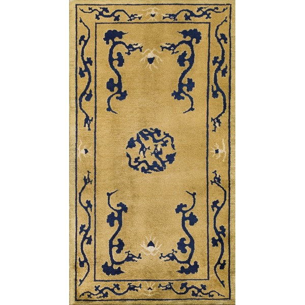 Early 20th Century Chinese Peking Dragon Carpet