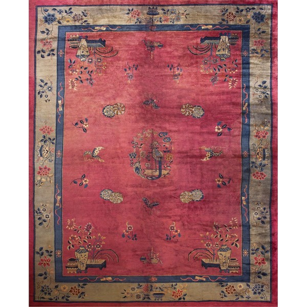 Early 20th Century Chinese Peking Carpet 