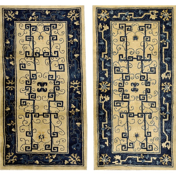 1920s Pair of Chinese Peking Carpets