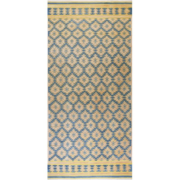 1930s Indian Cotton Dhurrie Carpet