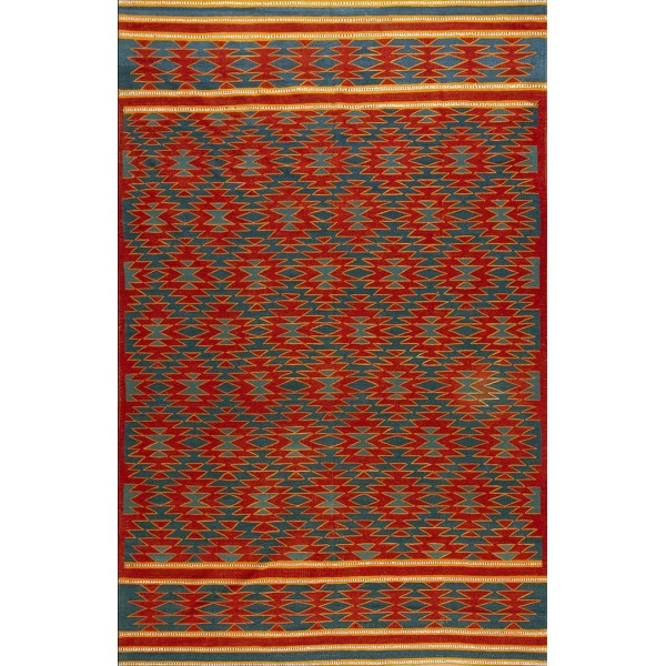 1930s Indian Cotton Dhurrie Carpet 