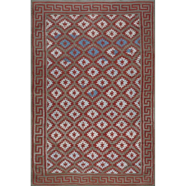 1930s Indian Cotton Dhurrie Carpet 